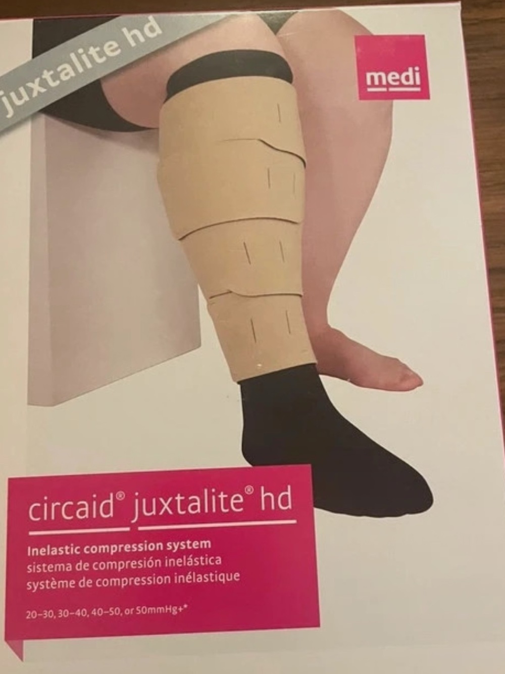 Circaid Juxtalite HD Beige Inelastic Compression Calf Sleeve
